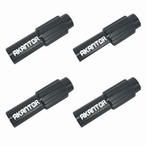 Akantor AK 4pcs 자전거 케이블 엔드 캡 자전거 케이블 조정 스크류 MTB 도로 자전거 시프트 케이블 캡 커넥터 라인 미세 볼트, 하나, 검은 색