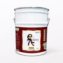 옻스테인 골드 내장용 18L 대용량 말통 대용옻칠 천연오일스테인 한옥도장, 호두, 1개, 18000ml