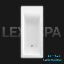 렉서스파 1인 매립욕조 1400 750 아크릴 욕조 매립 반신욕조 매립형 1인용 사이즈, 1개, 우수납형