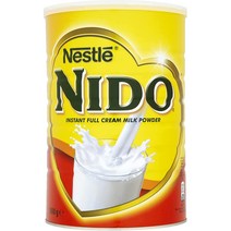 Nestle Nido Full Cream Milk Powder 네슬레 니도 풀 크림 밀크 파우더 분말 탈지 분유 1.8kg, 1개, 1800g