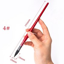 페인트붓 다람쥐 털 뾰족한 수채화 페인트 브러시 미술 용품 그림 1 개, 2.4