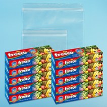 소확행몰 프레스코 이중 지퍼백 위생 용품 소형 중형 총 100매 200매, 대(250X300)10매x10팩