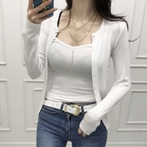 [랜덤플레이] 간절기 베이직 슬림핏 나시 가디건 세트