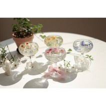 마가렛츄 젤캔들홀더 티라이트, 꽃없음(공방꽃신청)