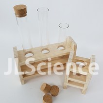 [JLS] 30mm시험관 목재시험관대 1구 3구, I. 시험관대-3구 set B