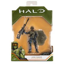 HALO 인피니트 월드 오브 헤일로 10.2cm(4인치) 피규어 시리즈 1 2 3 4 컬렉션 (피규어 선택) (마스터 치프 (헤일로 5)) 5778758320, Unsc Marine (W/ Sniper Rifle)
