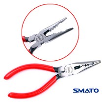 스마토 다목적 롱노우즈 플라이어 160mm 롱로우즈 라디오펜치 다용도 낚시 뺀치 펜치 뺀지 락킹플라이어 바이스그립 절단 캇팅 전기 작업 전선 기계 조립 회전 굽히기 잡기 압착 나사 분리 수리