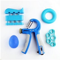 악력기 운동 지압 악력측정기 핸드 손목 그립 훈련 완력기 헬스기구, Blue count 5 pc set