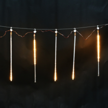 LED스노우폴가렌드 50cm 200구8줄유성폴 led눈물 조명장식, 골드(웜)