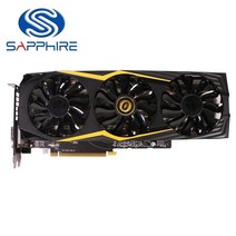 중고 사파이어 그래픽 카드 라데온 R9 380 4G 6000MHz 256 비트 GDDR5 비디오 300 4GB 포트 DVI 1040MHz