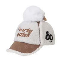 골프 모자 가을 겨울 따뜻한 귀마개 공 포함, 카키색, 1개