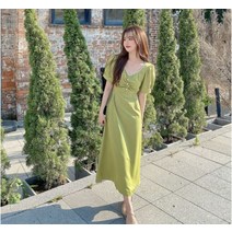 L-4XL 빅사이즈 롱원피스 2종 88 여름 프렌치 하객룩 A라인 여신 결혼식 꾸안꾸룩