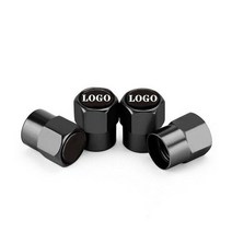 자동차 방진 캡 타이어 휠 스템 에어 밸브 현대 크레타 아제라 그랜저 TG 아반테 투싼 베르나용 4 개, 02 black_03 For Ford