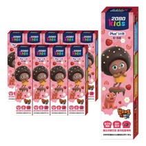 2080 키즈 3스텝 6~9세 브레드 어린이 치약 베리믹스향, 10개, 80g
