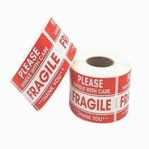 취급주의 파손주의 깨지기쉬움 포장스티커 FRAGILE