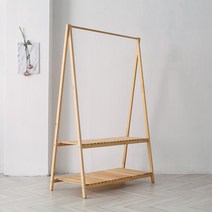 [리비니아] 원목 코트 멀티 행거 12종 2color 6type, 내츄럴, 와이드2단행거