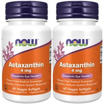 나우푸드 아스타크산틴 4mg 베지 소프트젤, 60개입, 2개, 60정