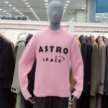 리버클래시 리버클래시 LIW51915-PN 핑크 자수 라운드넥 골지 니트 T셔츠