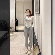 숏런닝복 봄가을 패션 상하세트 트레이닝 땀복 a19 빅 포켓 조거팬츠 벨벳 2피스 맨투맨