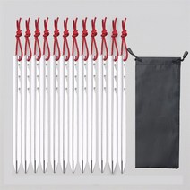 8/10/12pcs 18cm 알루미늄 합금 텐트 Pegs 야드 캐노피 정원 말뚝 지상 손톱 코드와 캠핑 하이킹 배낭