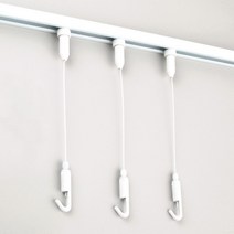 철물백화점 원터치 HJ 액자 레일걸이 D세트 (레일 1m 액자걸이 3개), 없음, 설치면 콘크리트(칼블럭) 3개