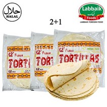 Fresh2Go Tortilla Bread (Roti) 12 Inch (12pcs) (2+1) 3492g 또띠아 12인치, 3pcs