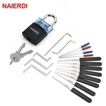 NAIERDI 자물쇠 수리공 용품 연습 세트 포함 수공구 장력 렌치 깨진 열쇠 도구 조합 하드웨어, [06] As shown in Figure 6