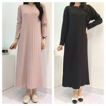 명절 며느리룩 A라인 플리츠 주름원피스