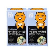 (첫구매50%쿠폰)일동제약 마이니 굿모닝 100억 유산균 2박스(60일분)