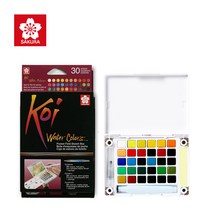 아주문구 사쿠라 코이 고체물감, 30색