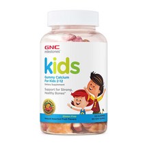 지엔씨 GNC 마일스톤 어린이 칼슘 110mg 영양제 비타민D 추가 함유 1통 120개 구미 젤리 종합과일맛, 1개, 120정