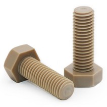 M6 PEEK 육각 볼트 부식 방지 헥사곤 헤드 나사 피크 스크류, M6 (1개), 30mm, 1개