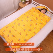 푹신 오리털 침낭 캠핑이불 경량 모포 구스 여행용이불 사계절 3계절 백패킹 동계, 스탠다드/당근토끼5도