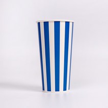 22oz 스트라이프컵 소량 200개 / 콜팝 아이스 음료 전용 양면코팅 일회용 종이컵, 22 스트라이프컵 200개