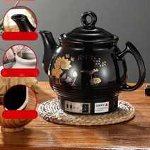 완전 자동 도자기 약탕기 가정용 탕약기 미니 달임기 홍삼기계, 4L 천연흑자+자동비프음