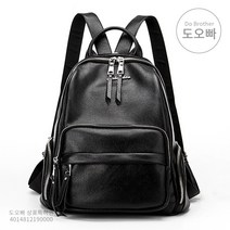 도오빠 여성 백팩 가죽백팩 여자백팩 심플 베이직 소가죽 배낭 데일리백 20대 30대 가방 여행 출근 직장인 학생 책가방 추천