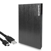 Suhsai F32 휴대용 외장 하드 드라이브 USB 2.0 2.5인치 포켓 .. 정품보장