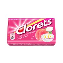 몬데리즈재팬 Clorets 클로레츠 릴렉스 타블렛캔디 피치요구르트 40알 일본캔디 일본사탕 구강청정 입냄새제거 입안상쾌
