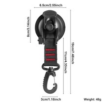 Camping Tent Vacuum Suction Cup Securing Hook Outdoor Tie Down Awning Canopy Tarp Towels Tools Access, 02 Red