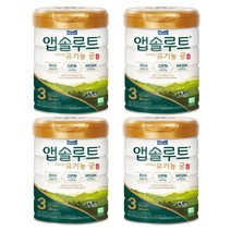 매일유업 앱솔루트 유기농 궁 3단계 800g x 4캔, 단품