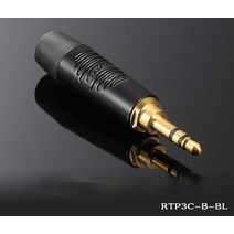 1Pcs 스위스 NEUTRIK REAN 블랙 쉘 금도금 RTP3C-B-BL 작은 세 코어 3.5mm 헤드폰 플러그 DIY 발열 오디오, [01] RTP3C-B-BL, 01 RTP3C-B-BL