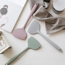 국산 실리콘 계란말이 뒤집개 알뜰주걱 김치볶음밥 요리기구 신혼살림 업소, 1개, 핑크