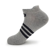 송이네양말 남성양말 삼선 스포츠 이중쿠션 운동양말 4켤레, 그레이 4켤레