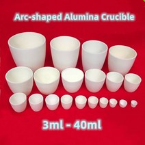 알루미나 도가니 99% 순수 Al2O3 아크 모양의 일반형 (커런덤) 세라믹 제련 도가니 3ml 5ml 15ml 20ml 30ml 40ml150113, 25ml 39x38mm 1pc