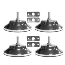 당구대 당구다이 중고 미니당구대 포켓볼당구대뜨거운 4 PCS 당구/풀 테이블 다리 레벨러 5 인치 금속 게임, 01 Black Silver, 4개