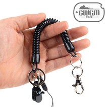 지원군몰 분리형 멀티 스프링줄 휴대폰 분실방지 스트랩 핸드폰줄 여행 등산 낚시 병원 물품 도난방지줄, 1개, 1.2X12CM