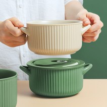 그레타 손잡이 도자기 라면기 2color, 그레타 라면기 (편수 베이지)