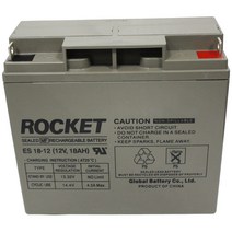 로케트 연축전지 납축전지 ES 6V 12V 24V 배터리 모음, 12V-18A