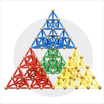 MTB자석블록 시어핀스키피라미드3단계, 시어핀스키피라미드3단계-525pcs