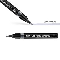 프라모델 도색 아크릴 에나멜 물감 건담 색칠, 3.0mm 미러펜 실버단일수